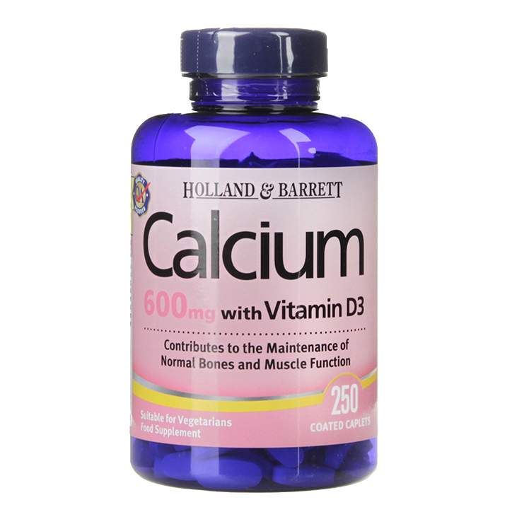 Holland & Barrett Calcium plus Vitamin D 250 Coated Caplets