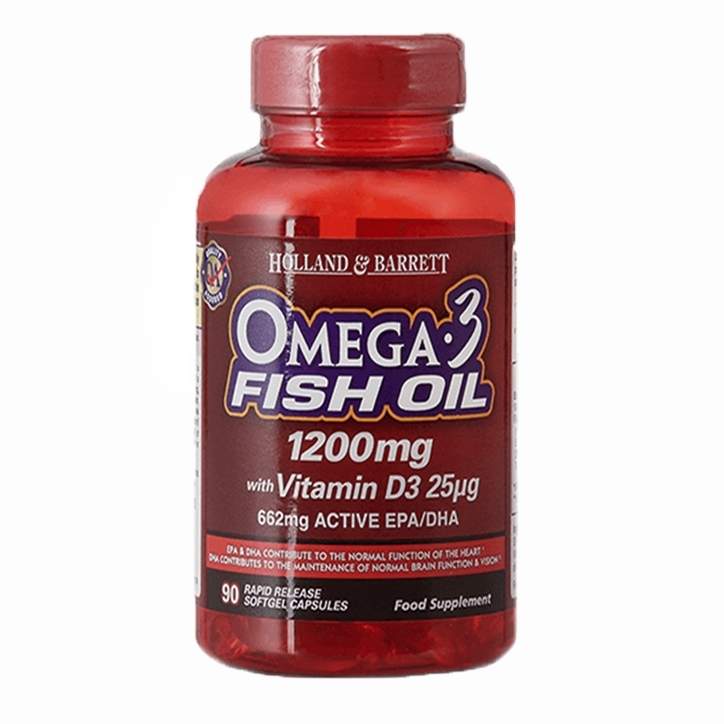 Holland & Barrett Omega Plus D3 90 Capsules 1200mg