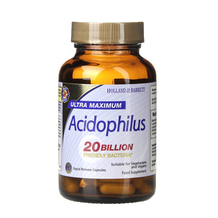 Holland & Barrett Ultra Maximum Acidophilus 60 Capsules