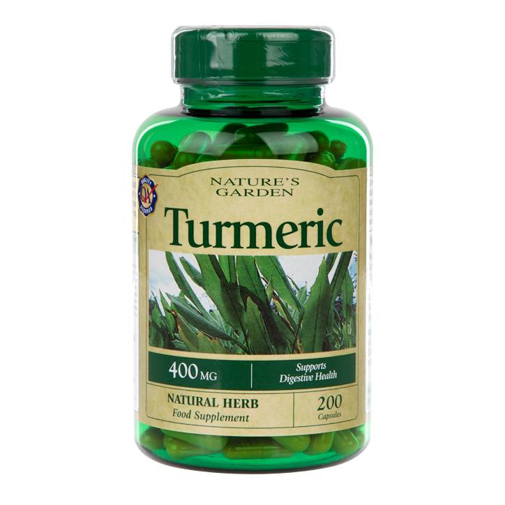 Nature's Garden Turmeric 400mg containing Curcumin 200 Capsules