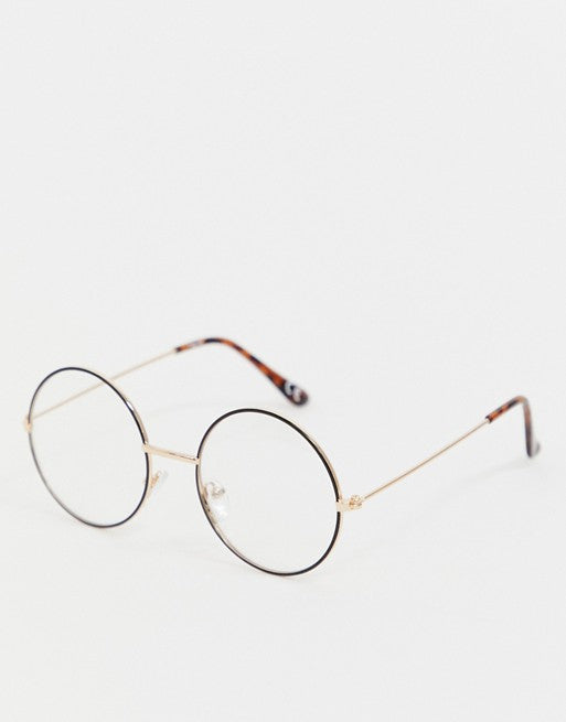 Reclaimed Vintage Inspired Round Glasses