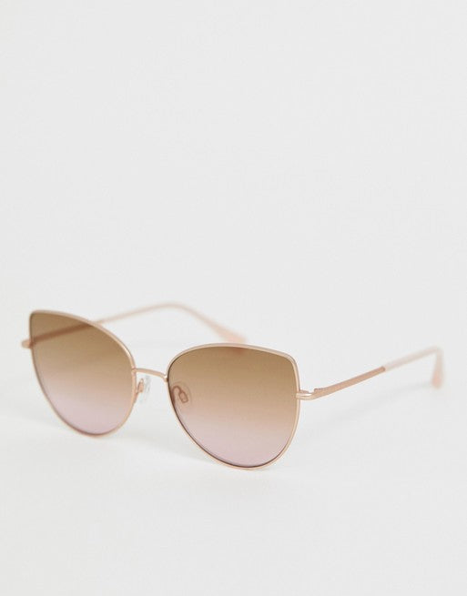 Ted Baker Oversized Cat Eye Sunglasses in Cream