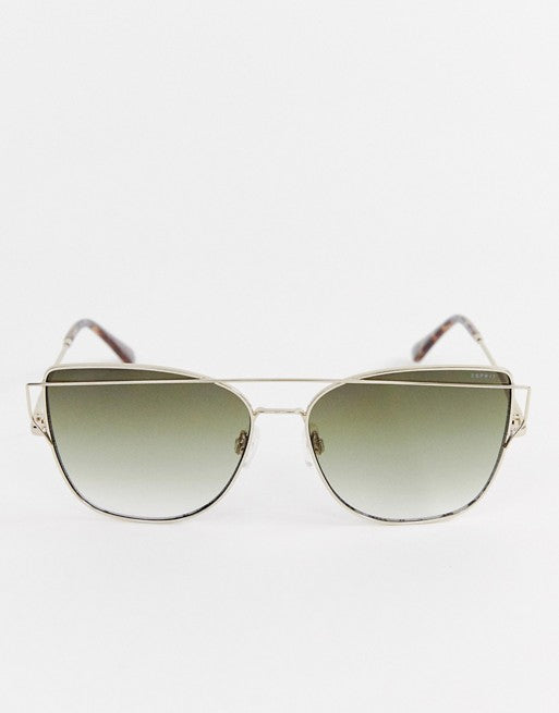 Esprit Cat Eye Sunglasses, Gold