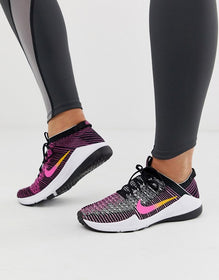 Nike training air zoom fearless sneakers in rose hot sale gold