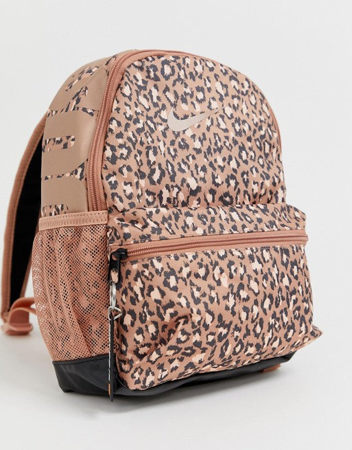 Nike Leopard Print Just Do It Mini Backpack