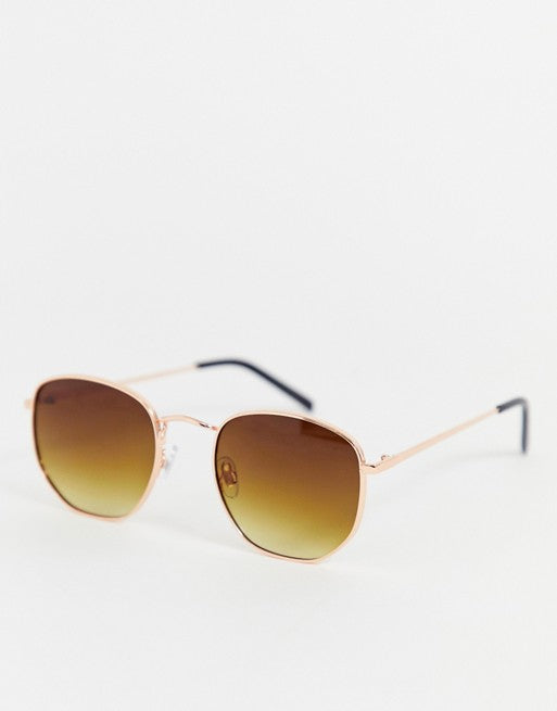 AJ Morgan Round Sunglasses in Rose Gold