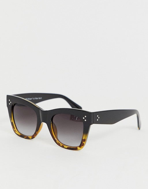 AJ Morgan Oversized Square Sunglasses in Black