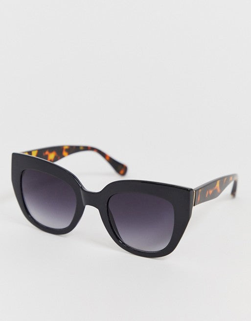 AJ Morgan Cat Eye Sunglases in Black & Tort