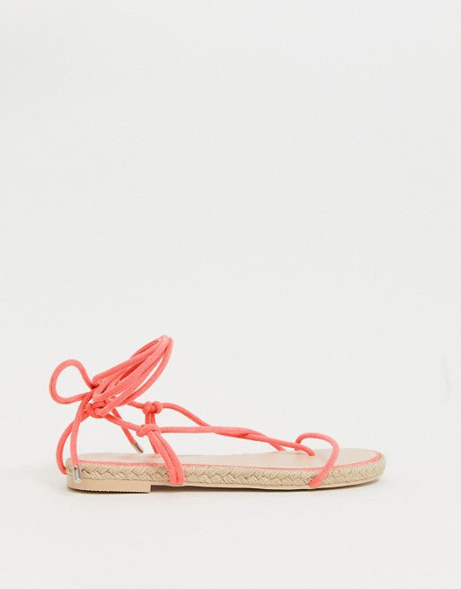 Simmi London Natural Snake Clear Detail Sandals