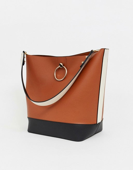 Warehouse Tote Bag With Ring Detail