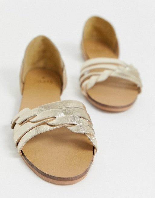 Huarache sandals rose gold, Women's Fashion, Footwear, Sandals on Carousell