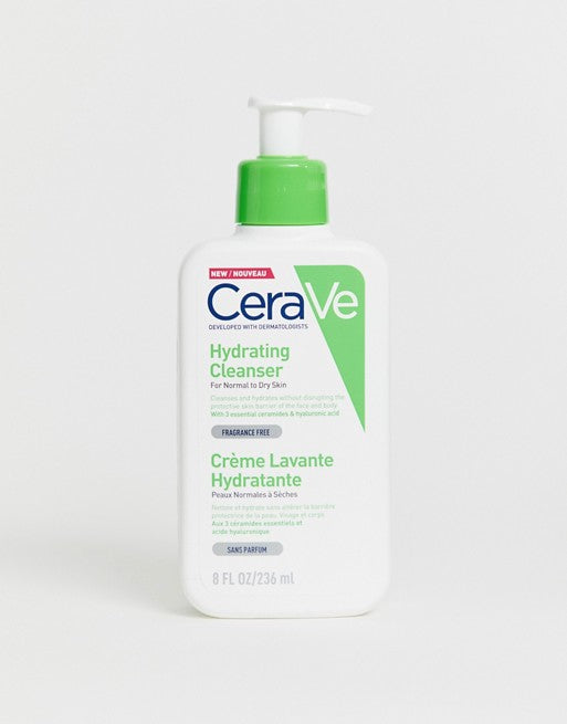 CeraVe Hydrating Hyaluronic Acid Plumping Cleanser For Normal To Dry Skin 236ml