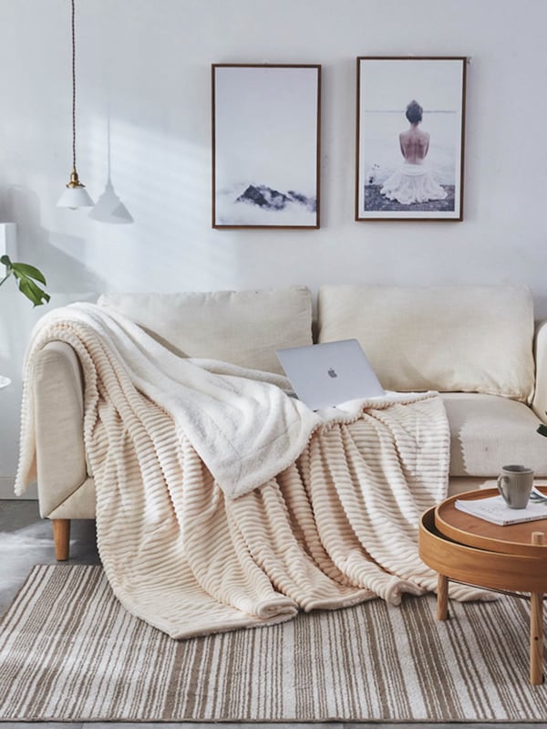 Solid Beige Blanket