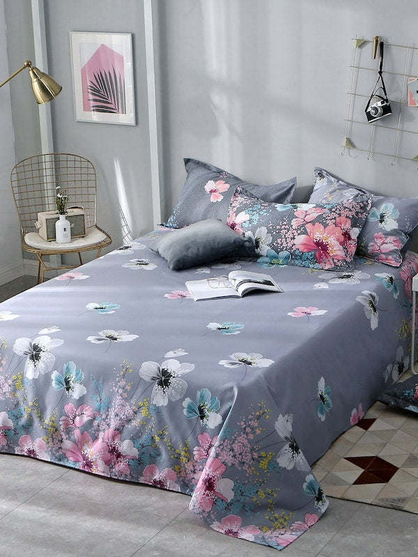 Flower Print Flat Sheet 1pc