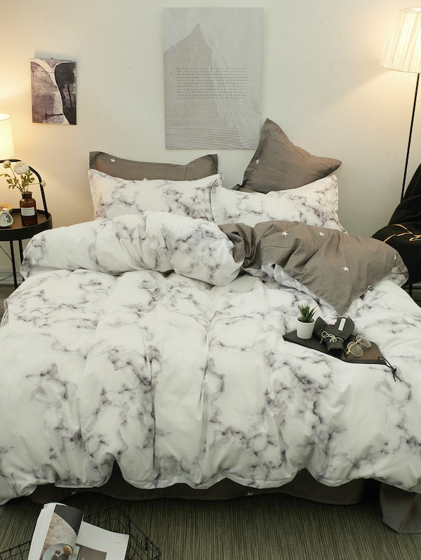 Marble Print Sheet Set