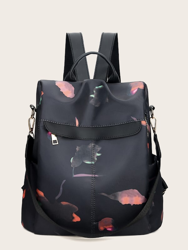 Zip Around Back Detail Backpack