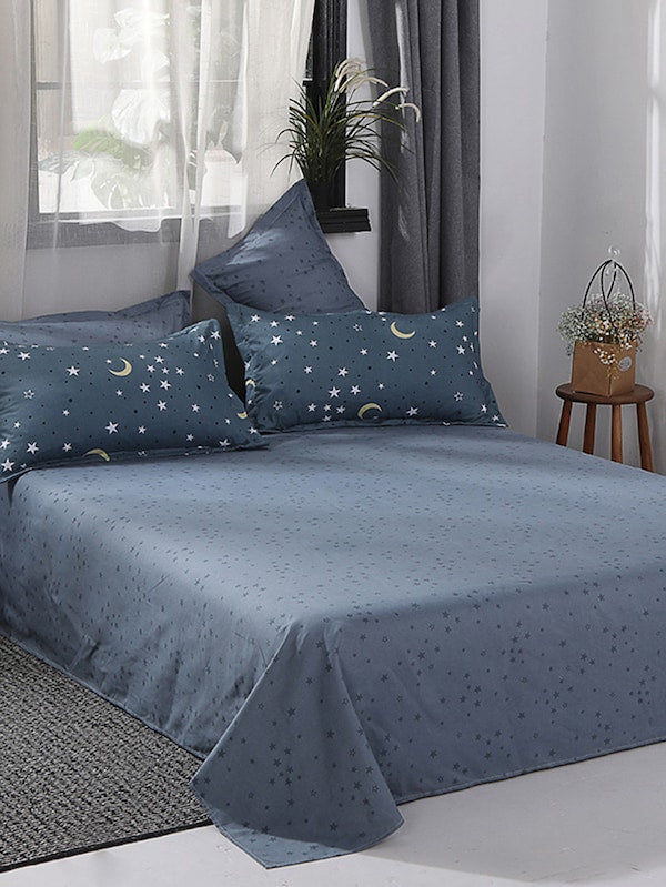 Moon & Star Print Sheet Set