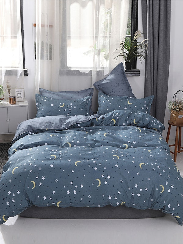 Moon & Star Print Sheet Set