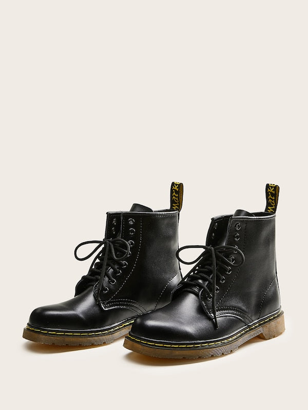 Men Lace-Up Martin Boots