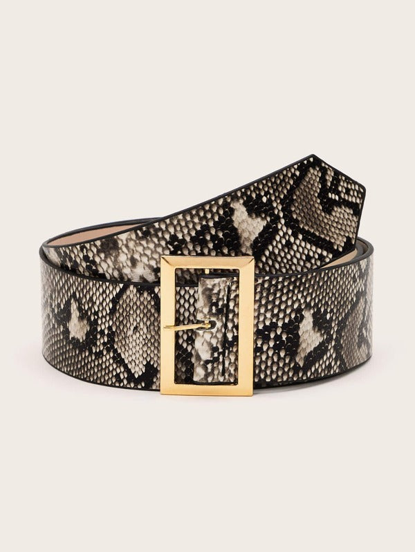 Snakeskin Pattern Belt