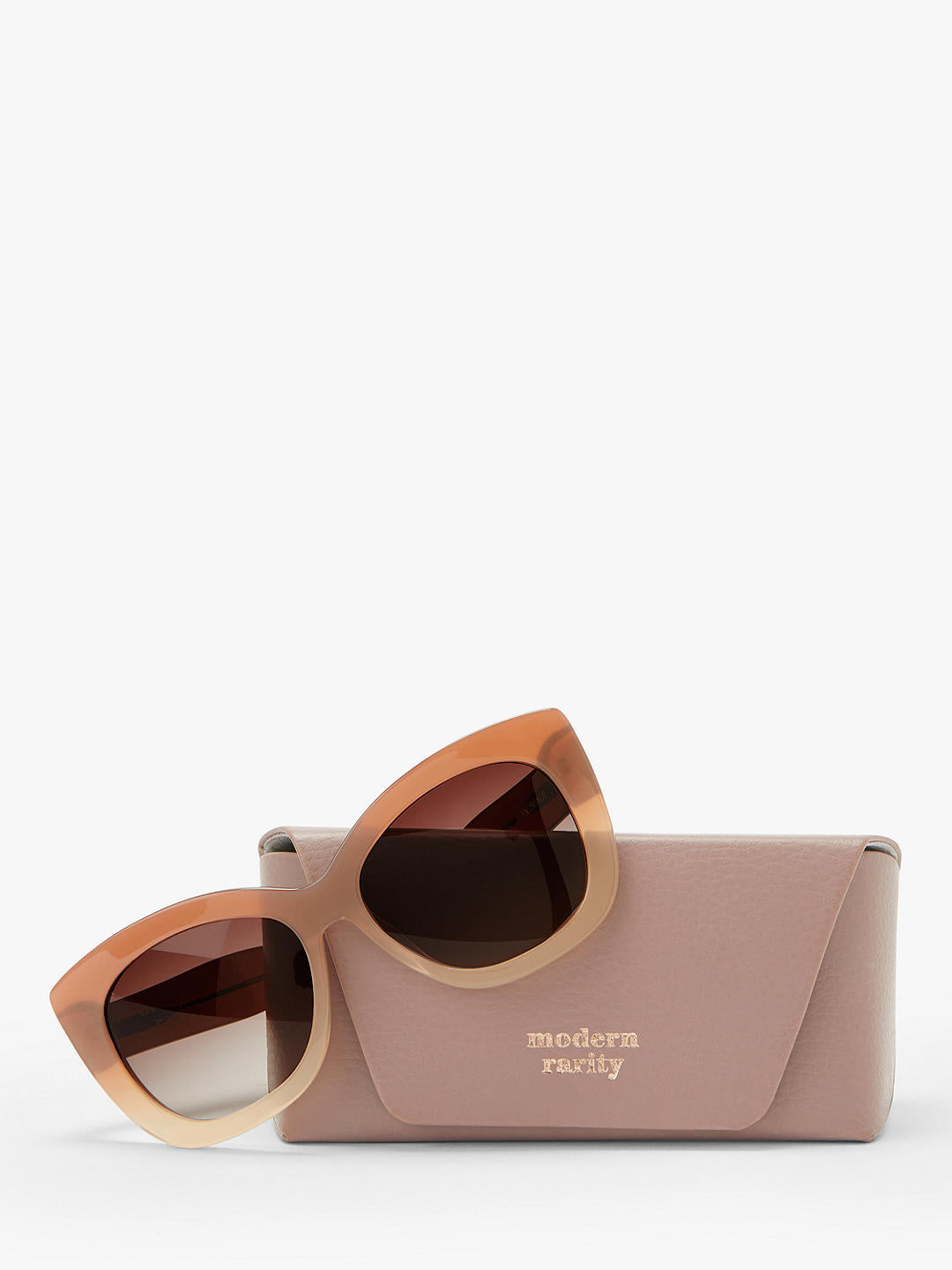 Modern Rarity Cat's Eye Sunglasses in Nude