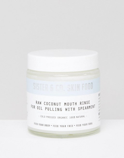 Sister & Co Raw Coconut Mouth Rinse for Oil Pulling with Spearmint 120ml