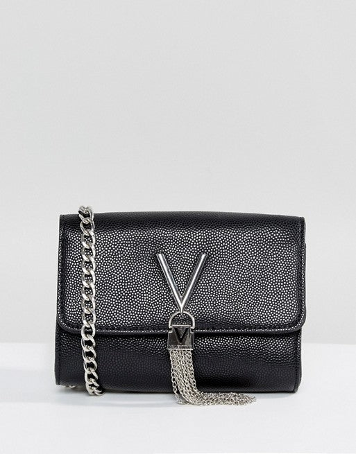 Valentino by Mario Valentino Foldover Tassel Detail Cross Body Bag