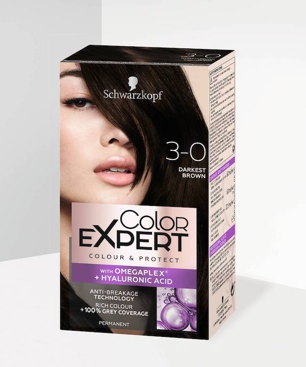 Schwarzkopf Colour Expert Permanent Hair Colour 3.0 Darkest Brown