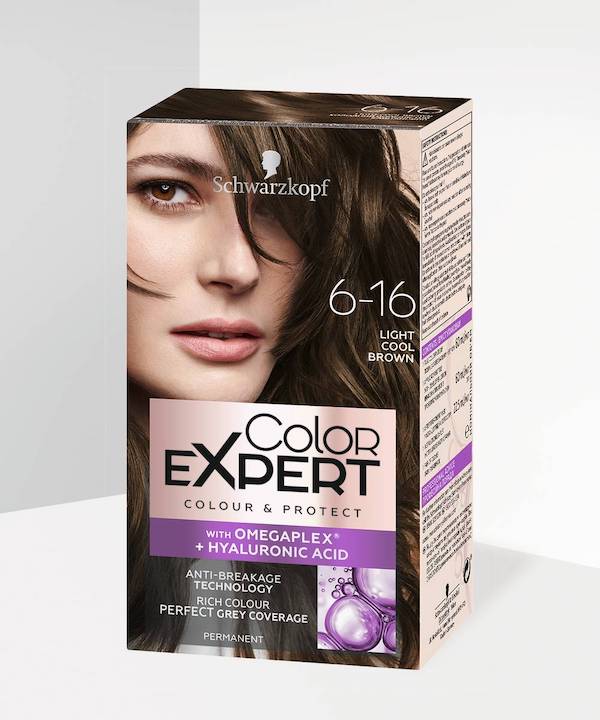 Schwarzkopf Colour Expert Permanent Hair Colour 6.16 Light Cool Brown