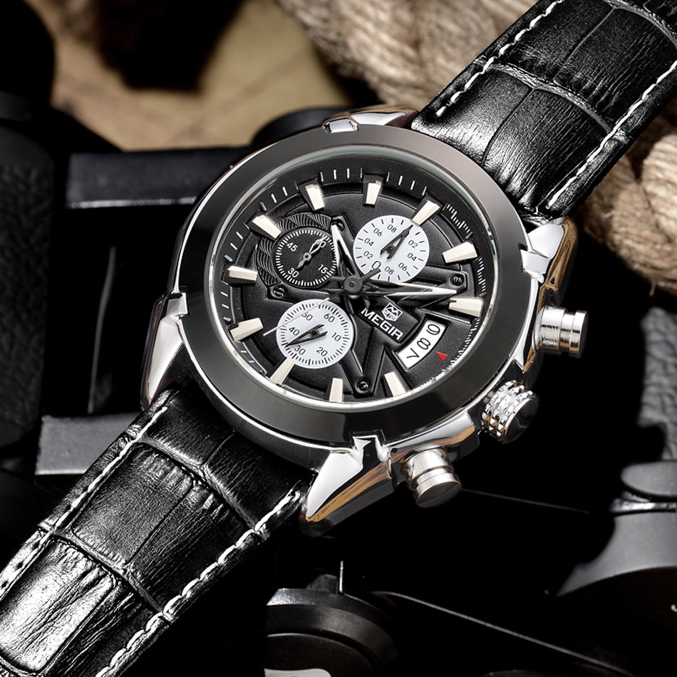 MEGIR Chronograph Luxury Watch