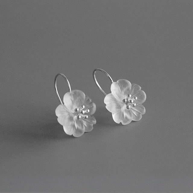 Handmade Flower Drop Earrings