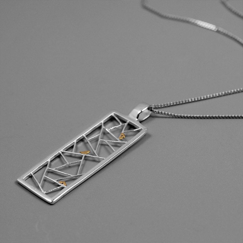 Paper-cut Design Pendant Necklace