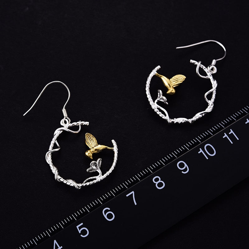 Bird Drop Earrings