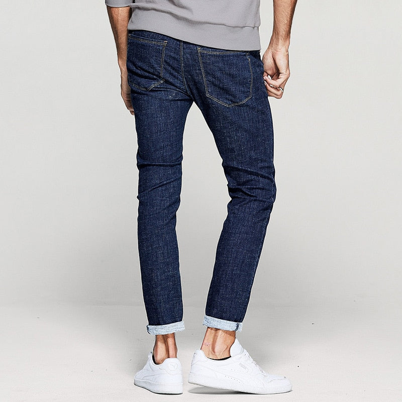 Mens Denim Patchwork Pants