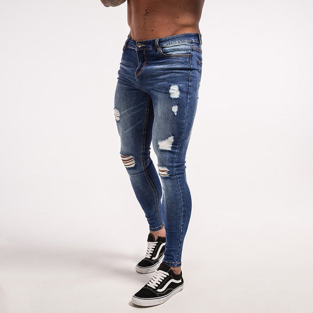 Ripped Lightweight Stretch Jeans