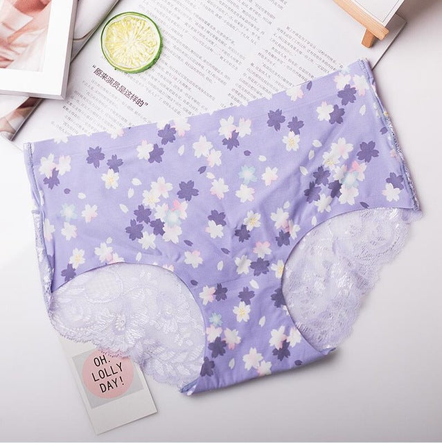 Seamless Floral Pattern Underwear