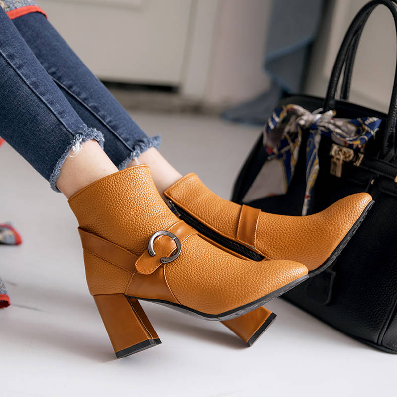 Buckle Ankle Boots