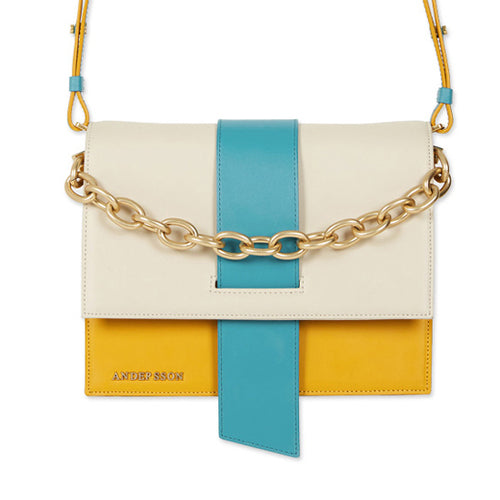 Contrast Color Square Bag