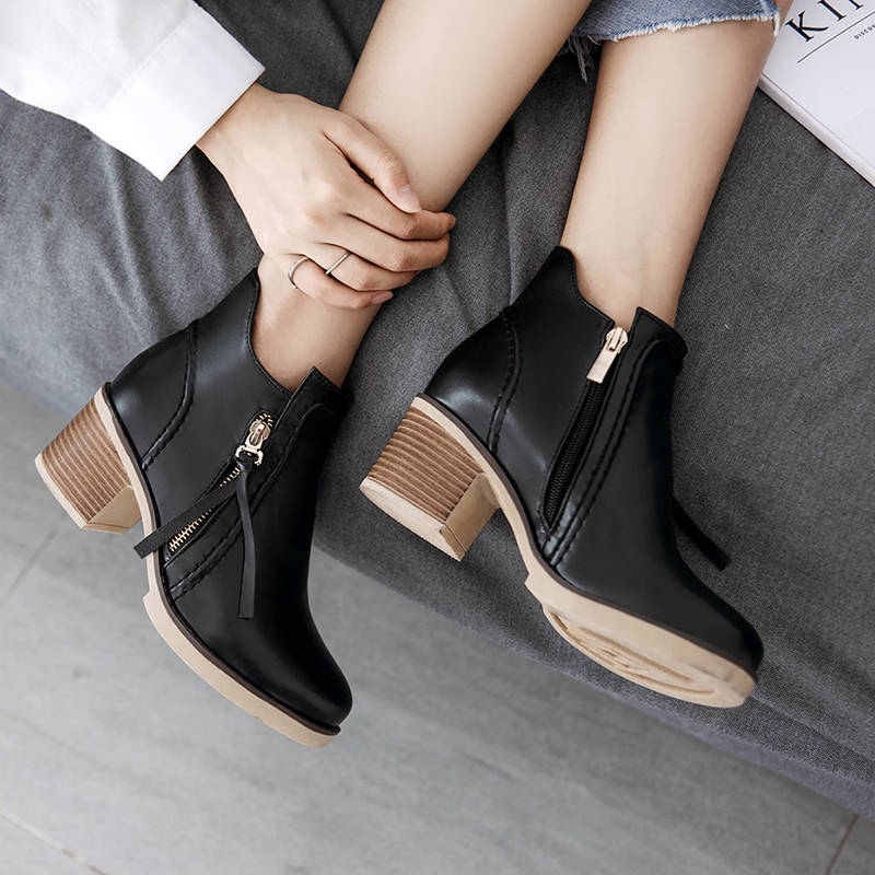 Round Toe Ankle Boots