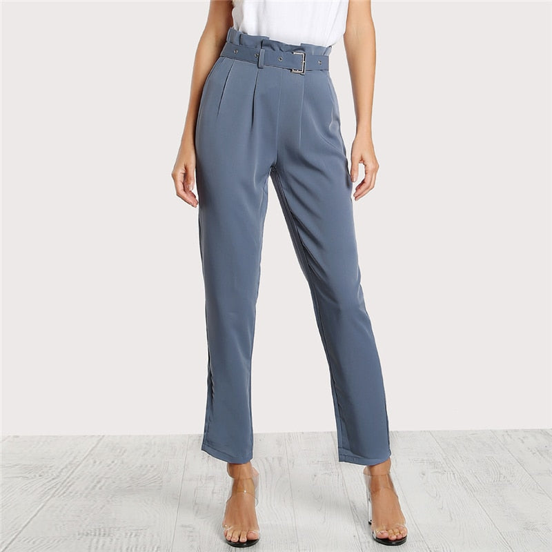 High Waist Tailored Pants