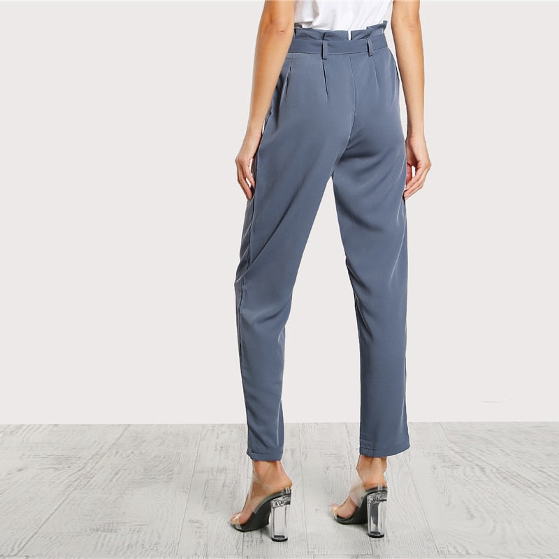 High Waist Tailored Pants